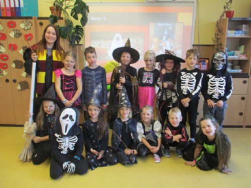 Halloween ve škole na Dukle