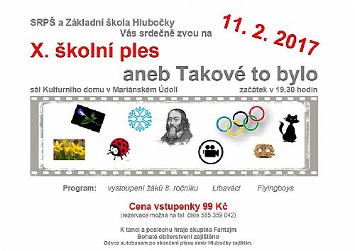 X. školní ples dne 11. 2. 2017  aneb Takové to bylo