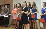 Vánoční vystoupení žáků 9. třídy pro občany Hluboček